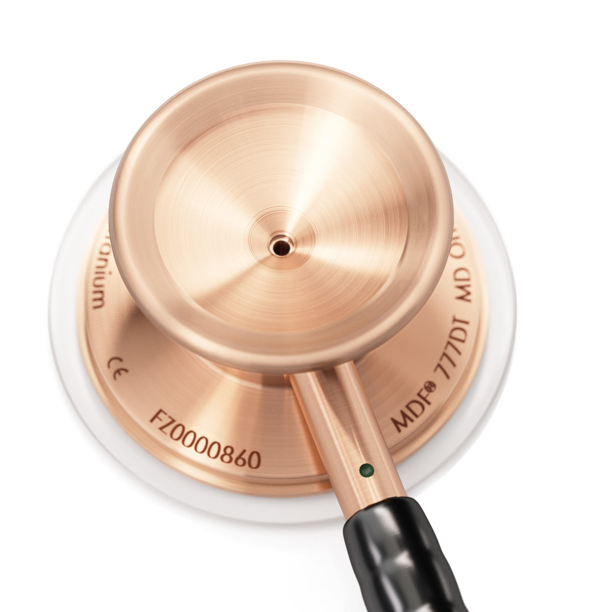 Stethoscope MDF Instruments MD One Epoch Titanium NoirNoir Black and Rose Gold Engraving