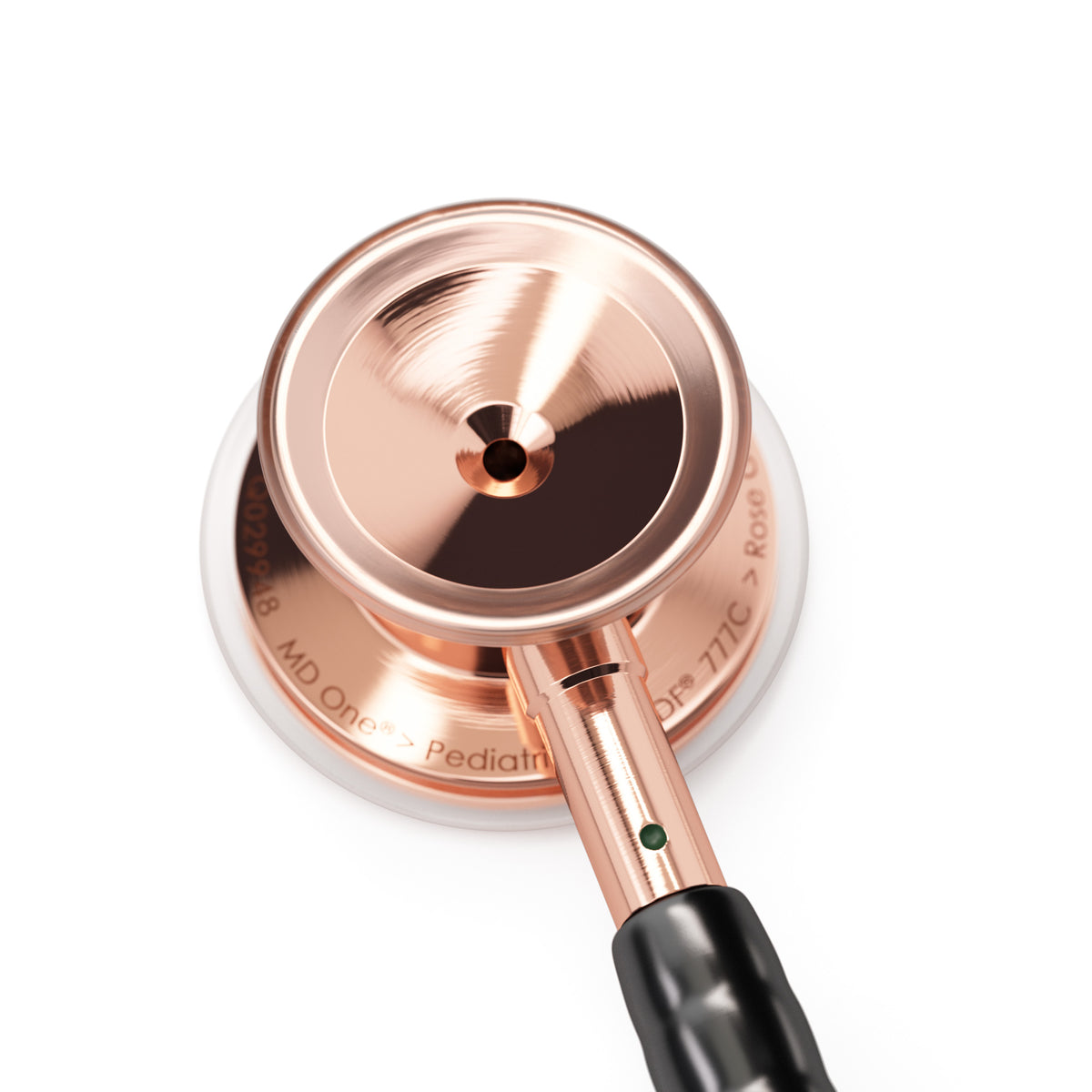 MD One® Pediatric Stethoscope - Black/Rose Gold - Engraving