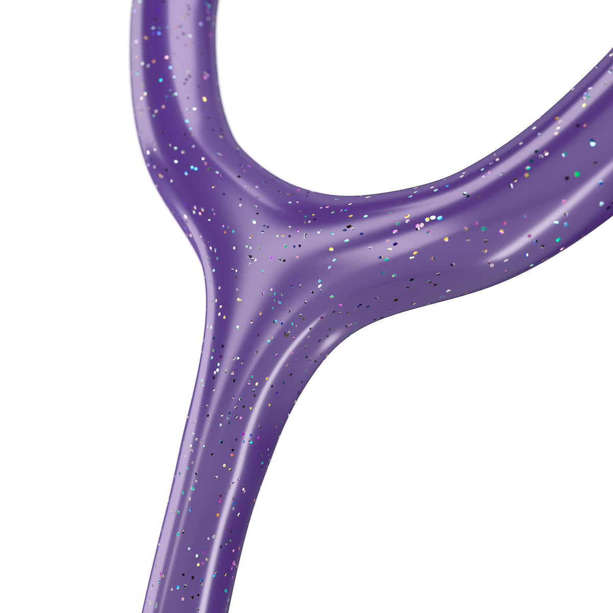 Stethoscope MDF Instruments MD One Epoch Titanium Mprint Purple Glitter and Ultraviolet Tube