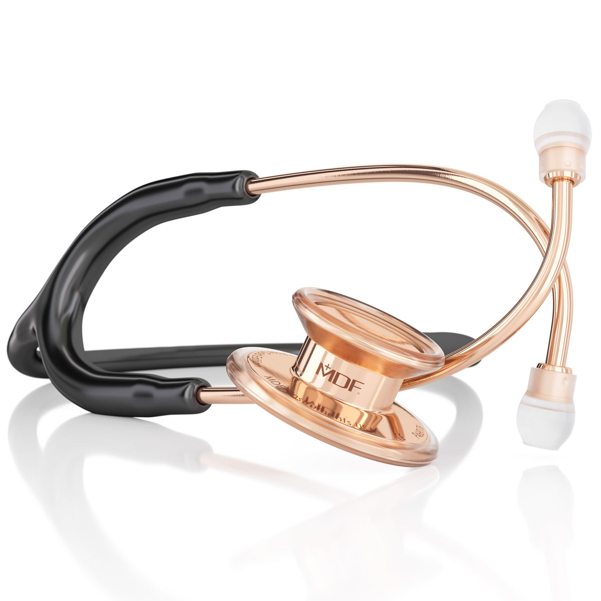Stethoscope MDF Instruments MD One Stainless Steel Adult Dual Head Rose Gold and Black