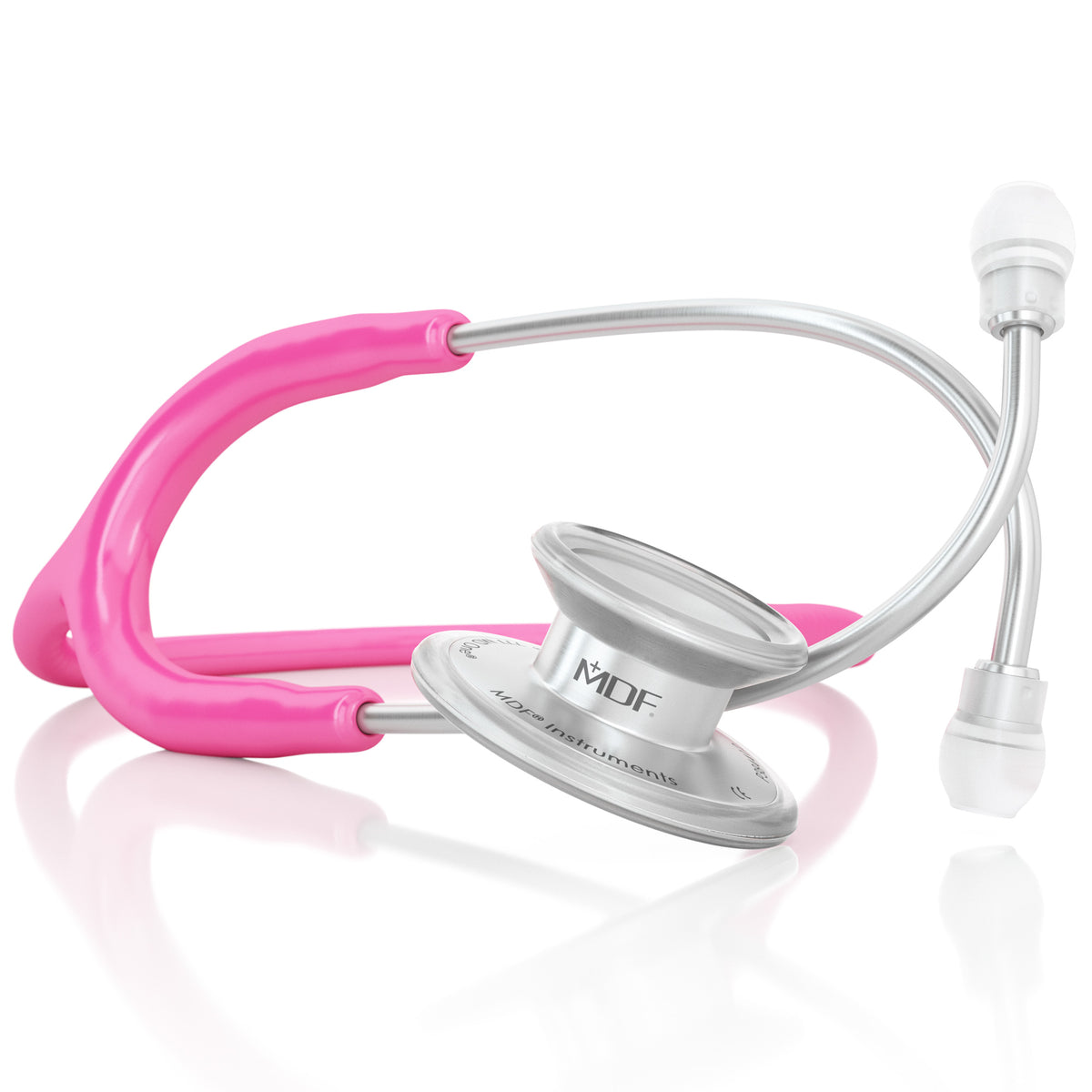 Stethoscope MDF Instruments MD One Stainless Steel Adult Dual Head ThinkPink Bright Pink