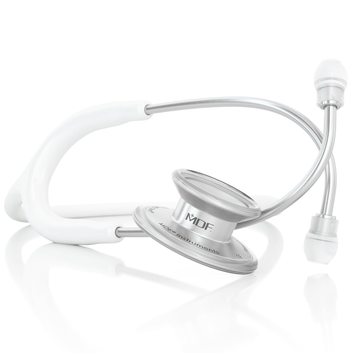 Stethoscope MDF Instruments MD One Stainless Steel Adult Dual Head BlaBlanc White