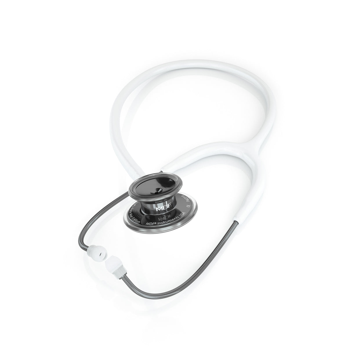 Stethoscope MDF Instruments MD One Stainless Steel Adult Dual Head Perla Noire and White