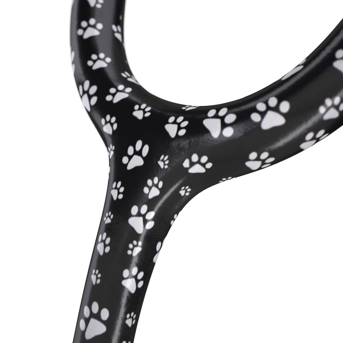 Stethoscope MDF Instruments ProCardial Titanium Cardiology Mprint Puppy Paws print and BlackOut Tube