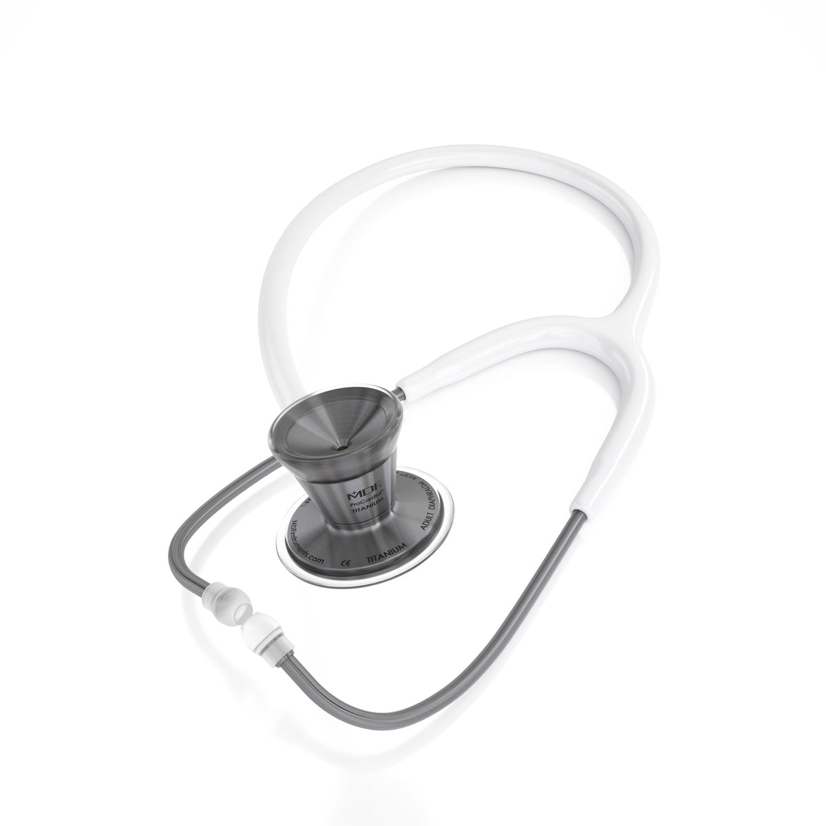 Stethoscope MDF Instruments ProCardial Titanium Cardiology Metalika and BlaBlanc White