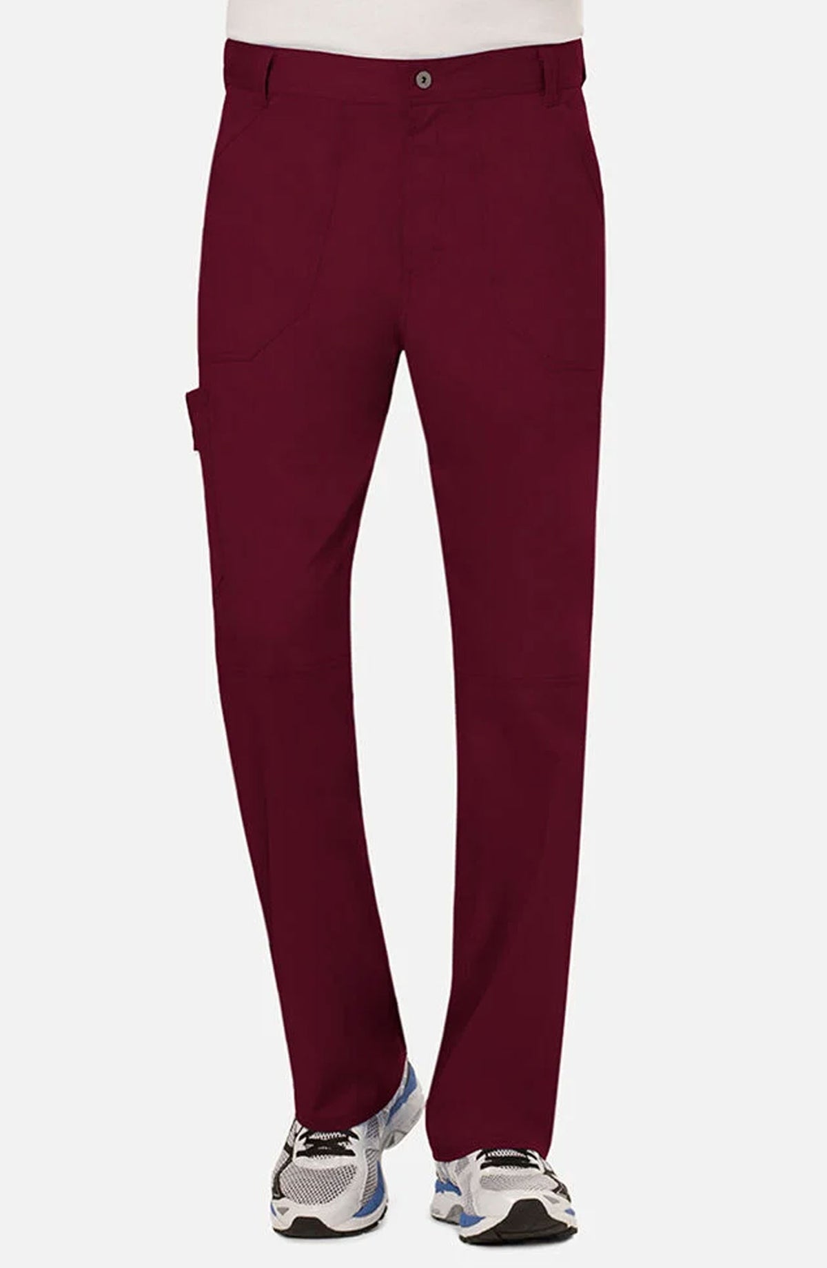 Men's Scrub Pants Cargo Wine Burgundy Cherokee Workwear Revolution MDF Instruments WW140