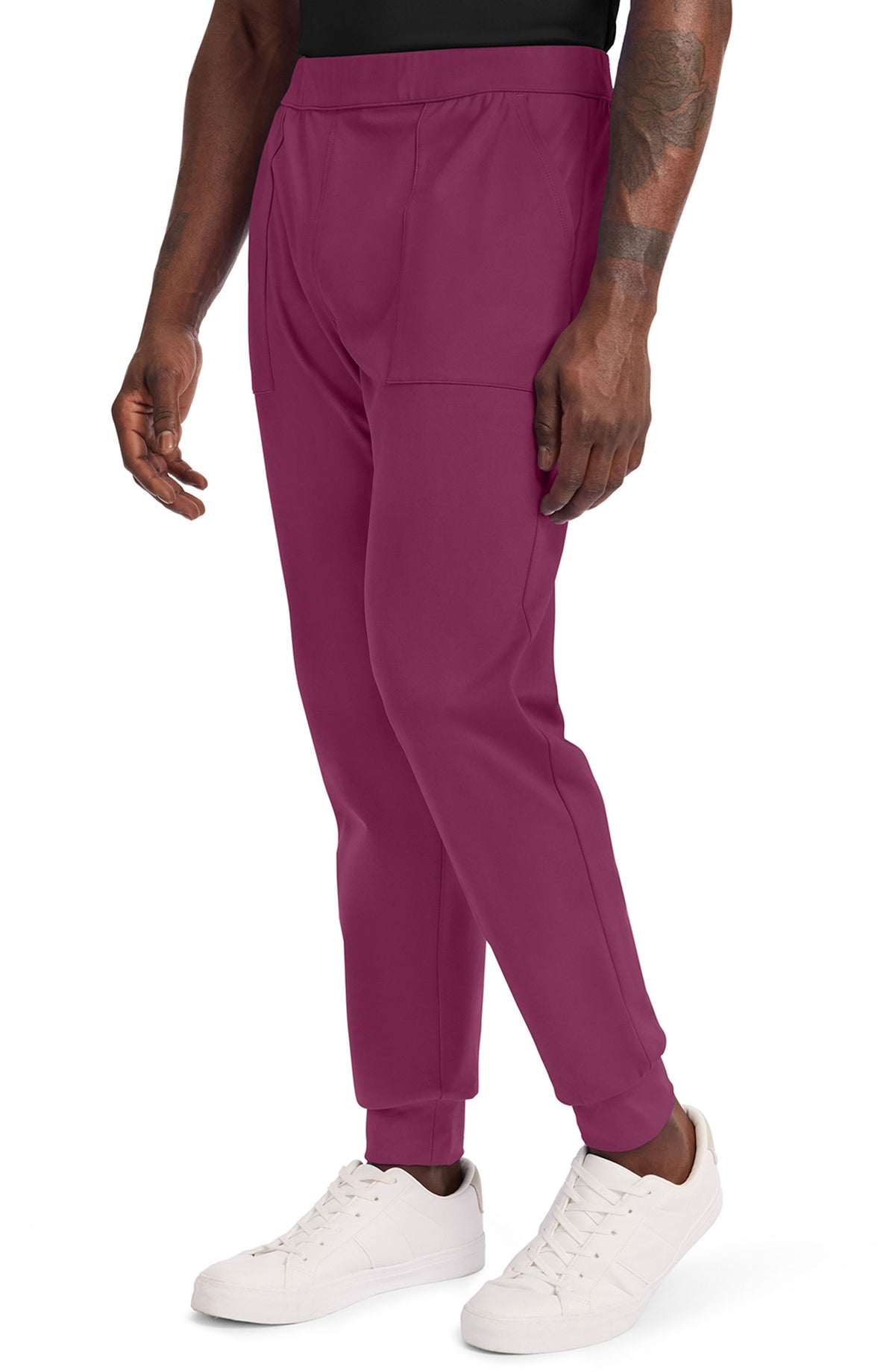 Men's Scrub Pants Joggers Wine Cherokee Achieve MDF Instruments CK034
