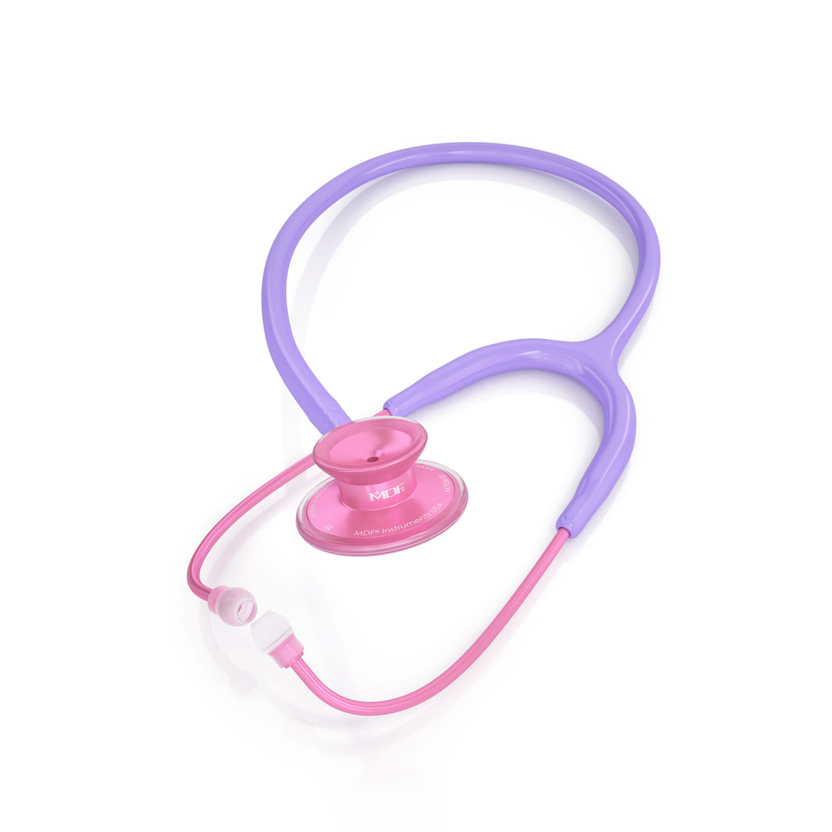 Pink Stethoscope MDF Instruments Acoustica Lightweight Dual Head Cher Light Purple and Pinkore