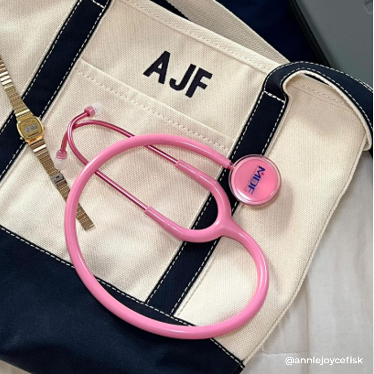 Pink Stethoscope MDF Instruments Acoustica Lightweight Dual Head Cosmo Light Pink and Pinkore