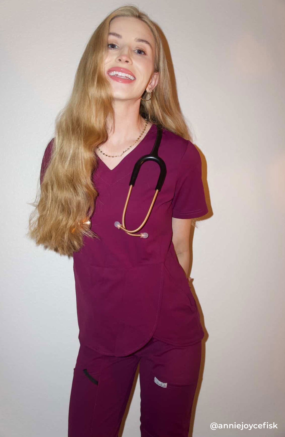 Scrub Pants for Women MDF Instruments OliveUs Bootcut Grape Purple