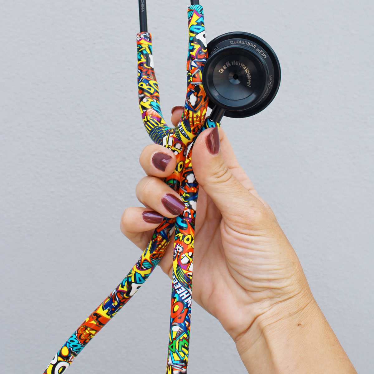 Stethoscope MDF Instruments MD One Epoch Titanium Mprint Comic Print Graffiti BlackOut