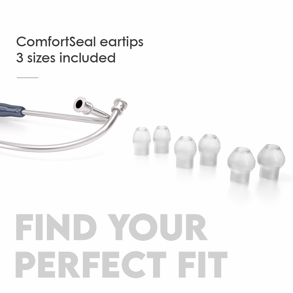 Stethoscope MDF Instruments MD One Stainless Steel Adult Dual Head Abyss Navy Blue 3 Sizes of ComfortSeal Eartips Included