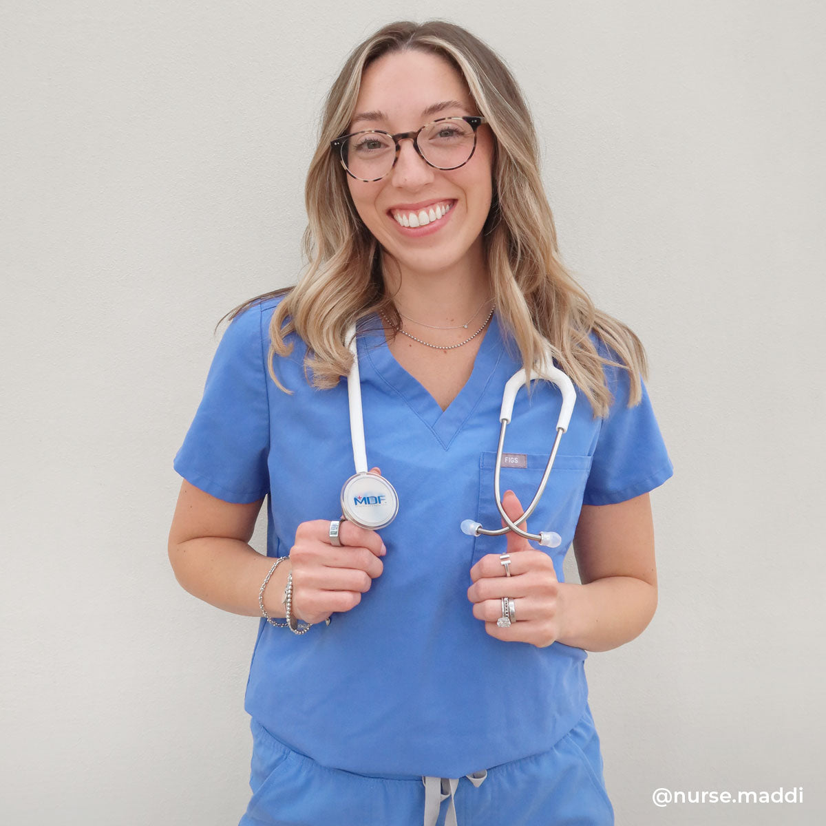 Stethoscope MDF Instruments MD One Stainless Steel Adult Dual Head BlaBlanc White