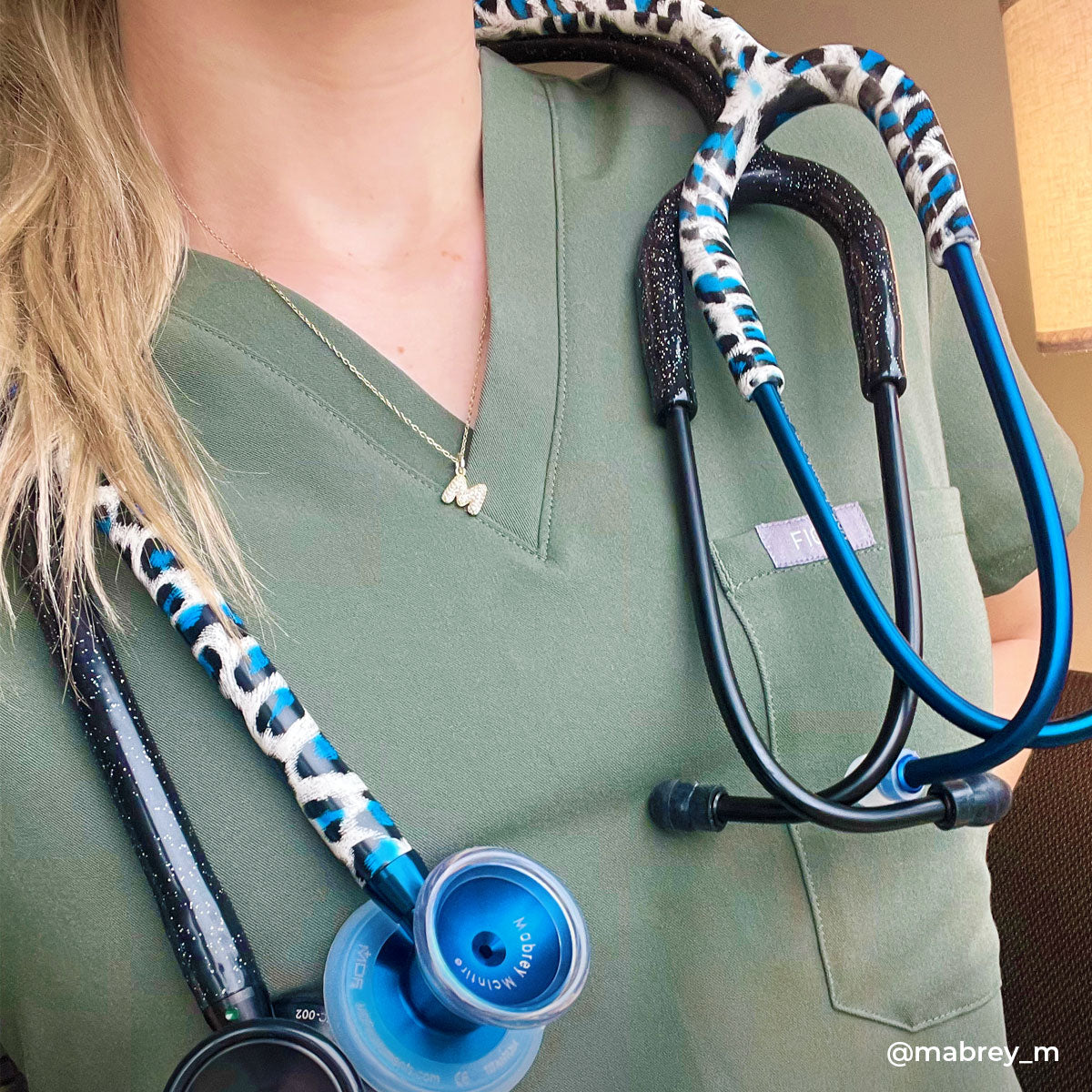 Blue Stethoscope MDF Instruments ProCardial Titanium Cardiology Mprint Tiberius Panther and Capridium