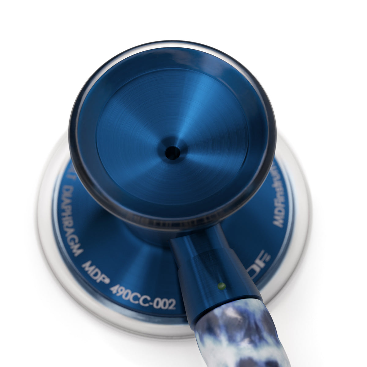 Stethoscope MDF Instruments ProCardial Titanium Cardiology Tie Dye Print Woodstock and Capridium Blue Engraving
