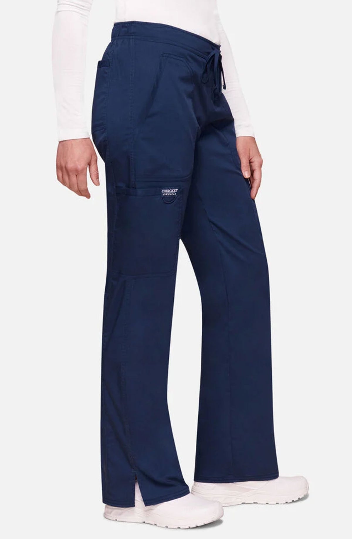 Women's Scrub Pants Cargo Navy Cherokee Workwear Revolution MDF Instruments WW120