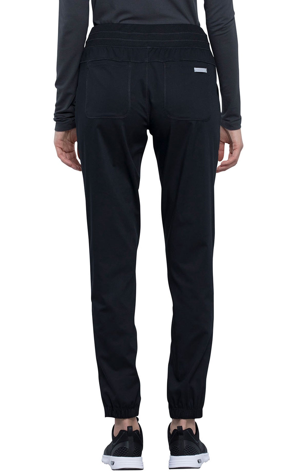 Women's Scrub Pants Joggers Black Cherokee Workwear Revolution MDF Instruments WW011