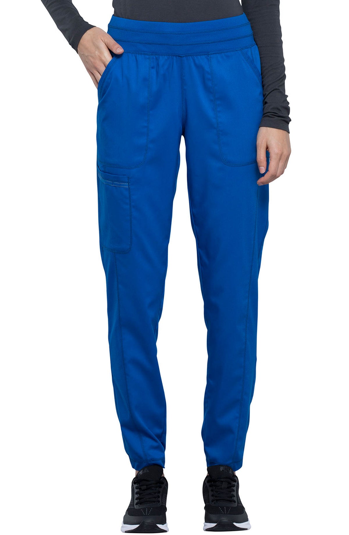 Women's Scrub Pants Joggers Royal Blue Cherokee Workwear Revolution MDF Instruments WW011