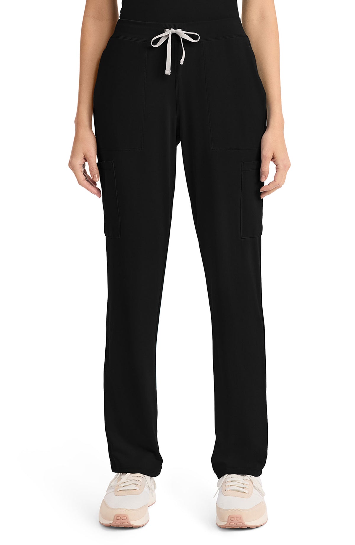 Women's Scrub Pants Straight Leg Black Cherokee Achieve MDF Instruments CK096
