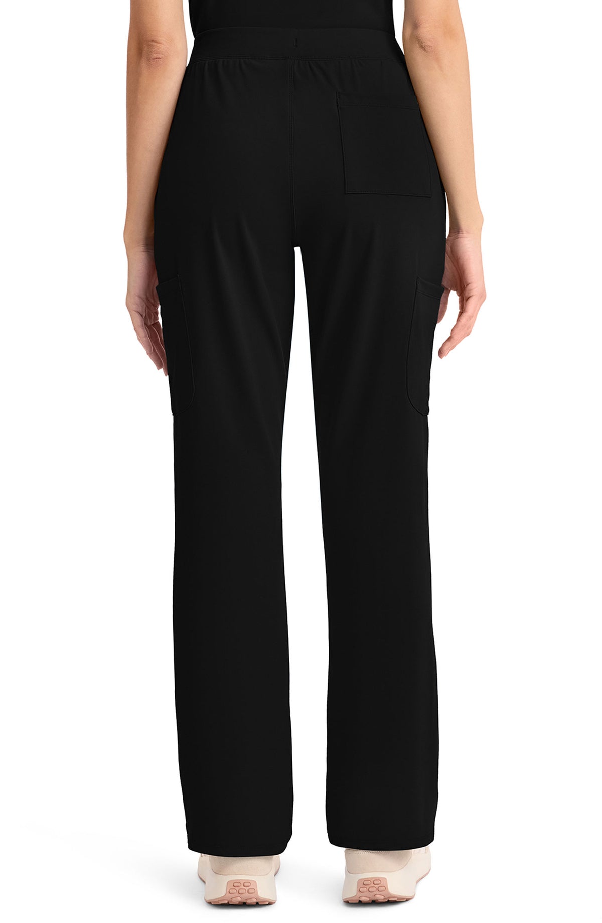 Women's Scrub Pants Straight Leg Black Cherokee Achieve MDF Instruments CK096