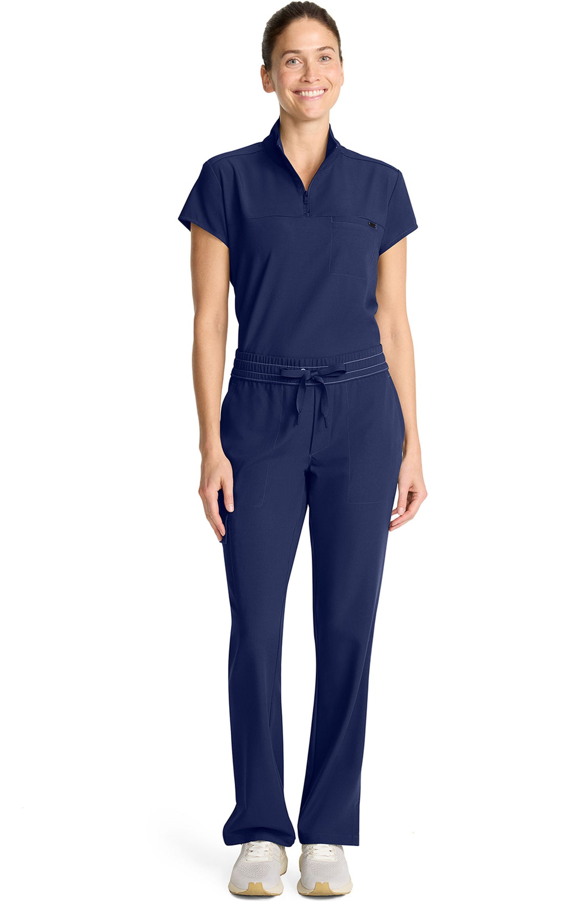 Women's Scrub Pants Straight Leg Cargo Navy Healing Hands MDF Instruments HH153