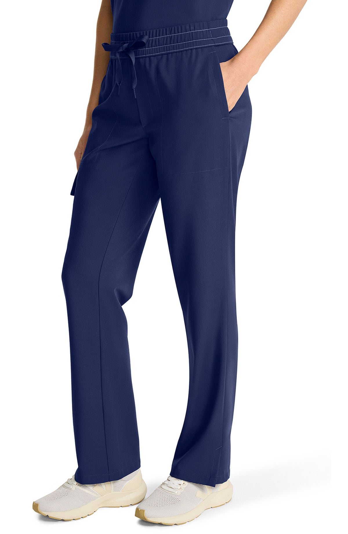 Women's Scrub Pants Straight Leg Cargo Navy Healing Hands MDF Instruments HH153