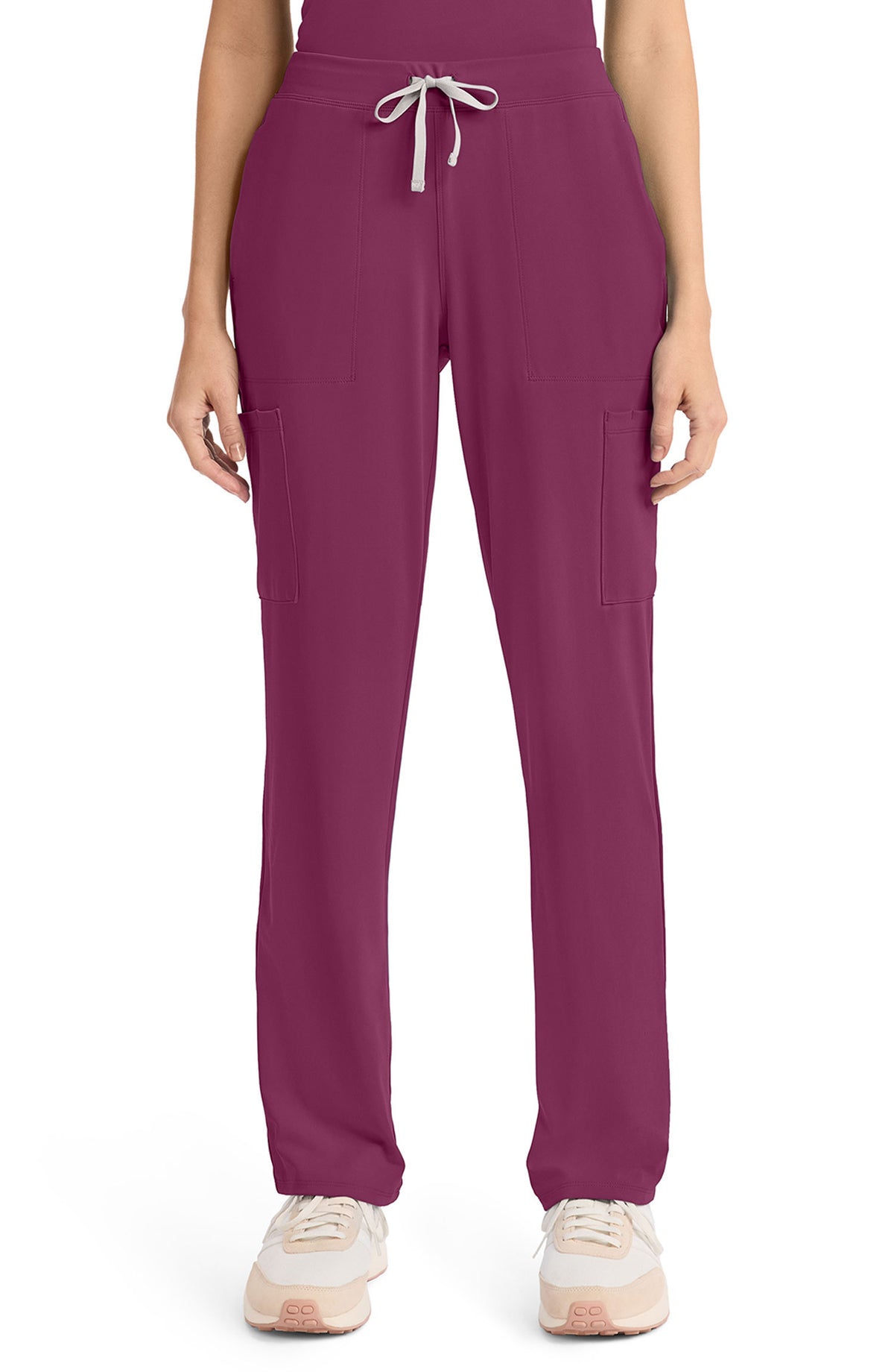 Women's Scrub Pants Straight Leg Wine Cherokee Achieve MDF Instruments CK096