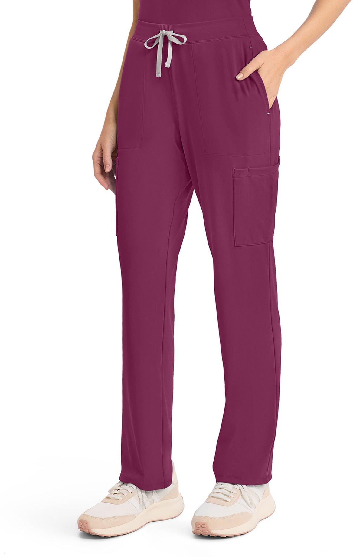 Women's Scrub Pants Straight Leg Wine Cherokee Achieve MDF Instruments CK096