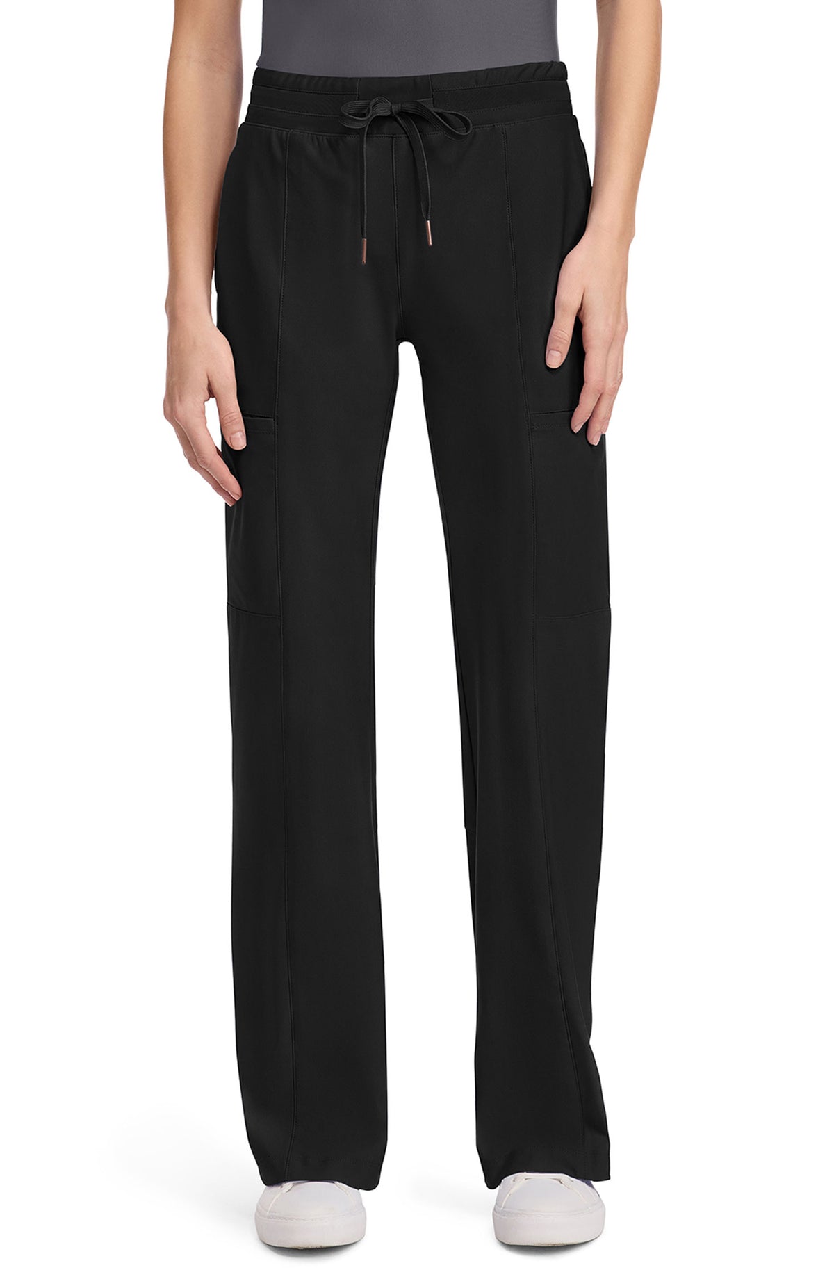 Women's Scrub Pants Wide Leg Cherokee Form Black CK026 MDF Instruments Apparel