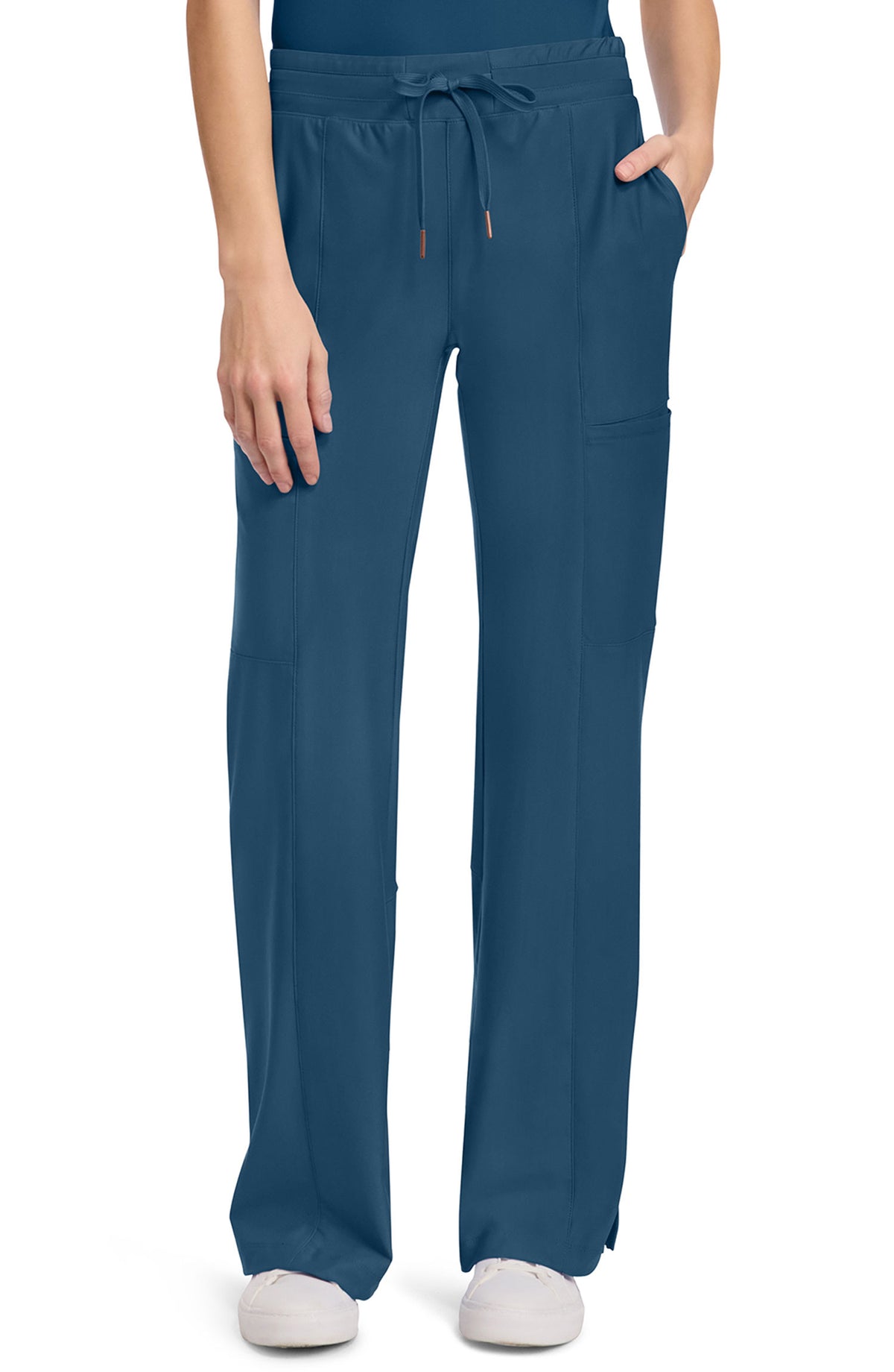 Women's Scrub Pants Wide Leg Cherokee Form Caribbean Blue CK026 MDF Instruments Apparel
