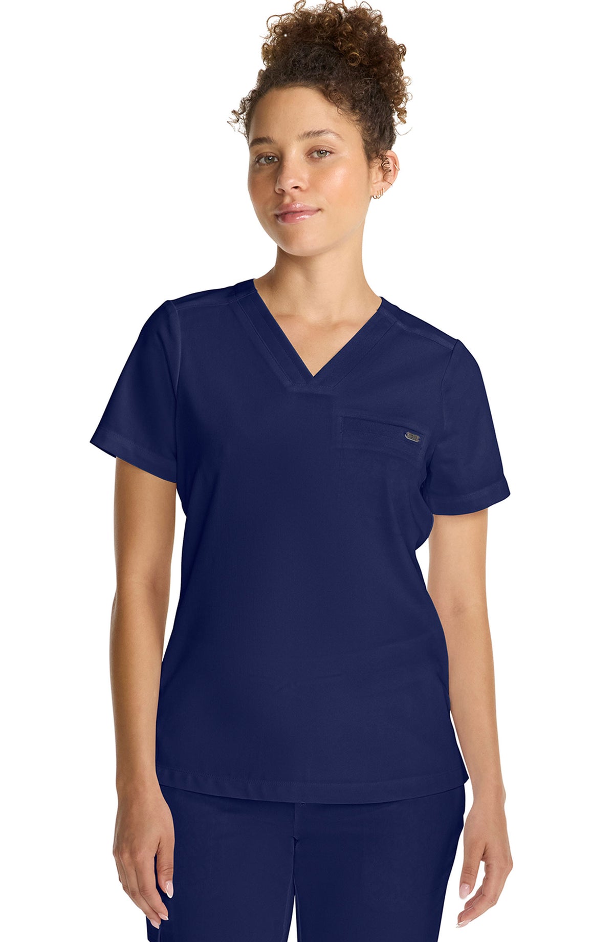 Women's Scrub Top Tuck-In V-Neck Navy Healing Hands MDF Instruments HH755