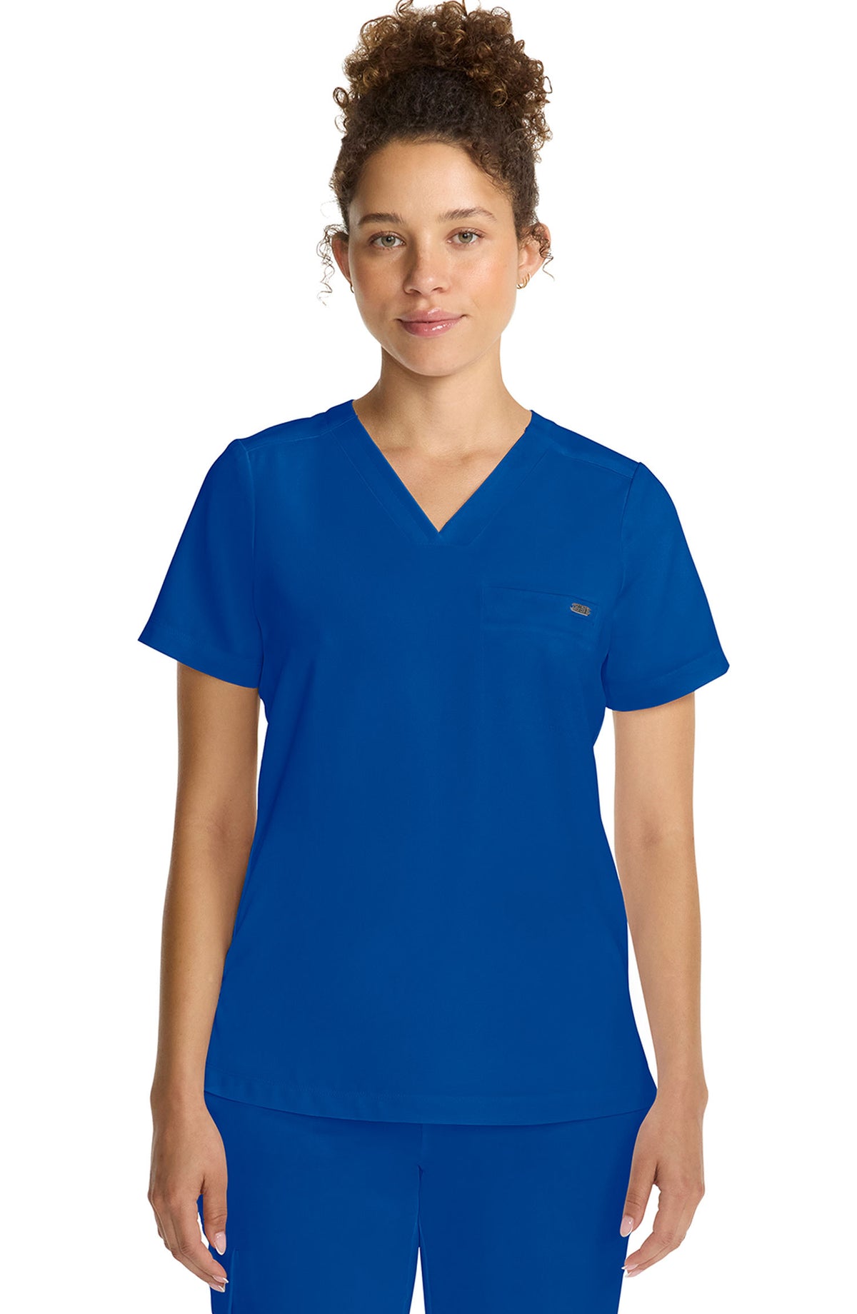 Women's Scrub Top Tuck-In V-Neck Royal Blue Healing Hands MDF Instruments HH755