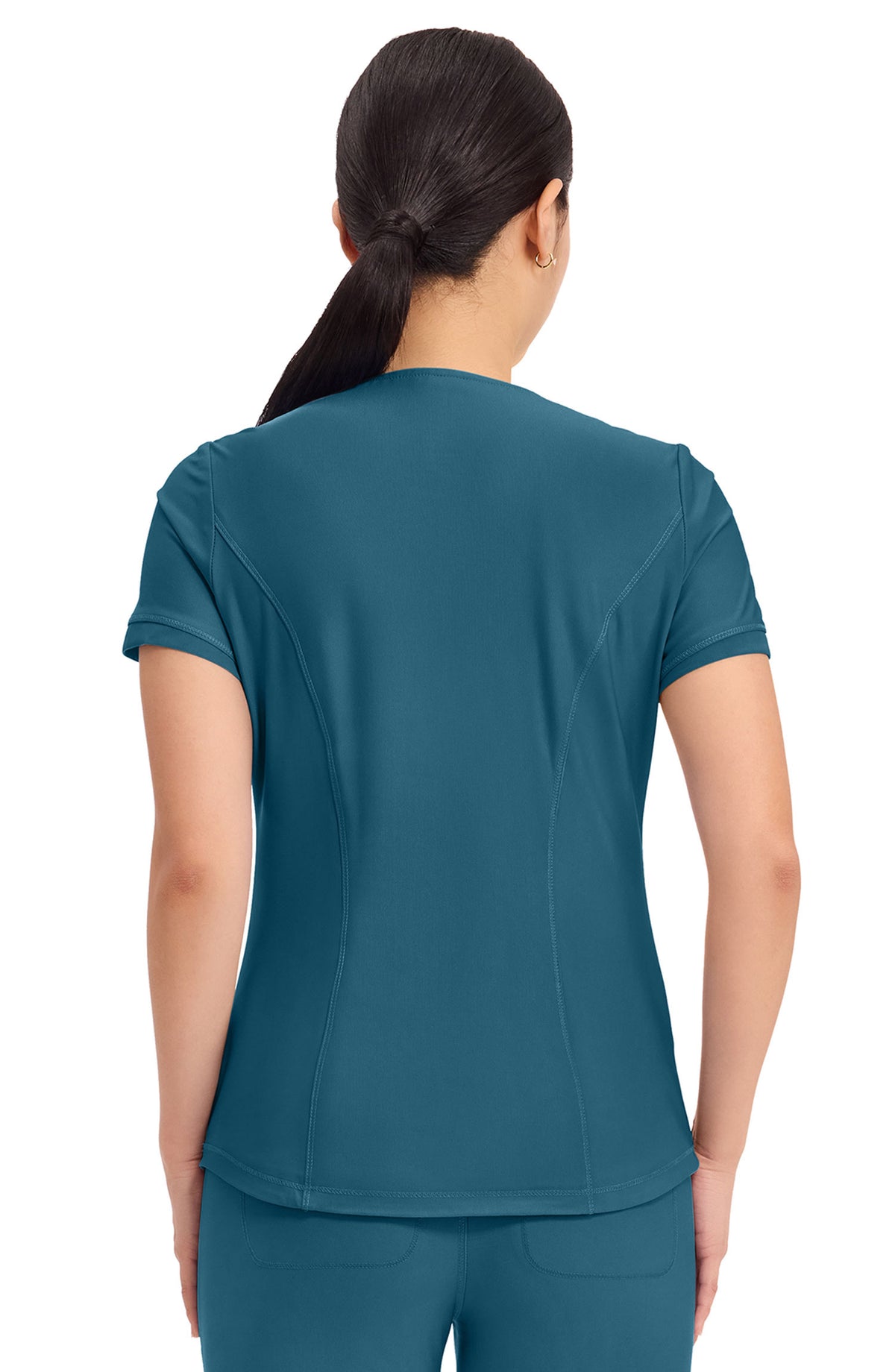 Women's Scrub Top V-Neck Cherokee Form Caribbean Blue CK840 MDF Instruments Apparel