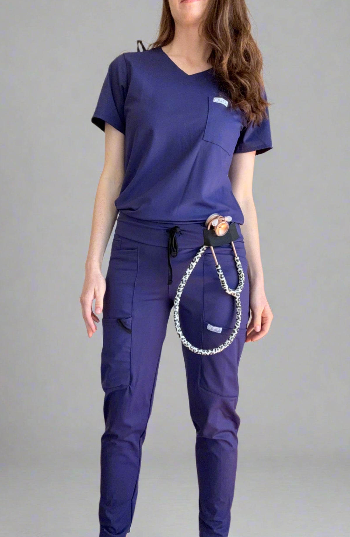 Women's Scrubs Jogger Pants Dark Navy Blue OliveUs MDF Instruments