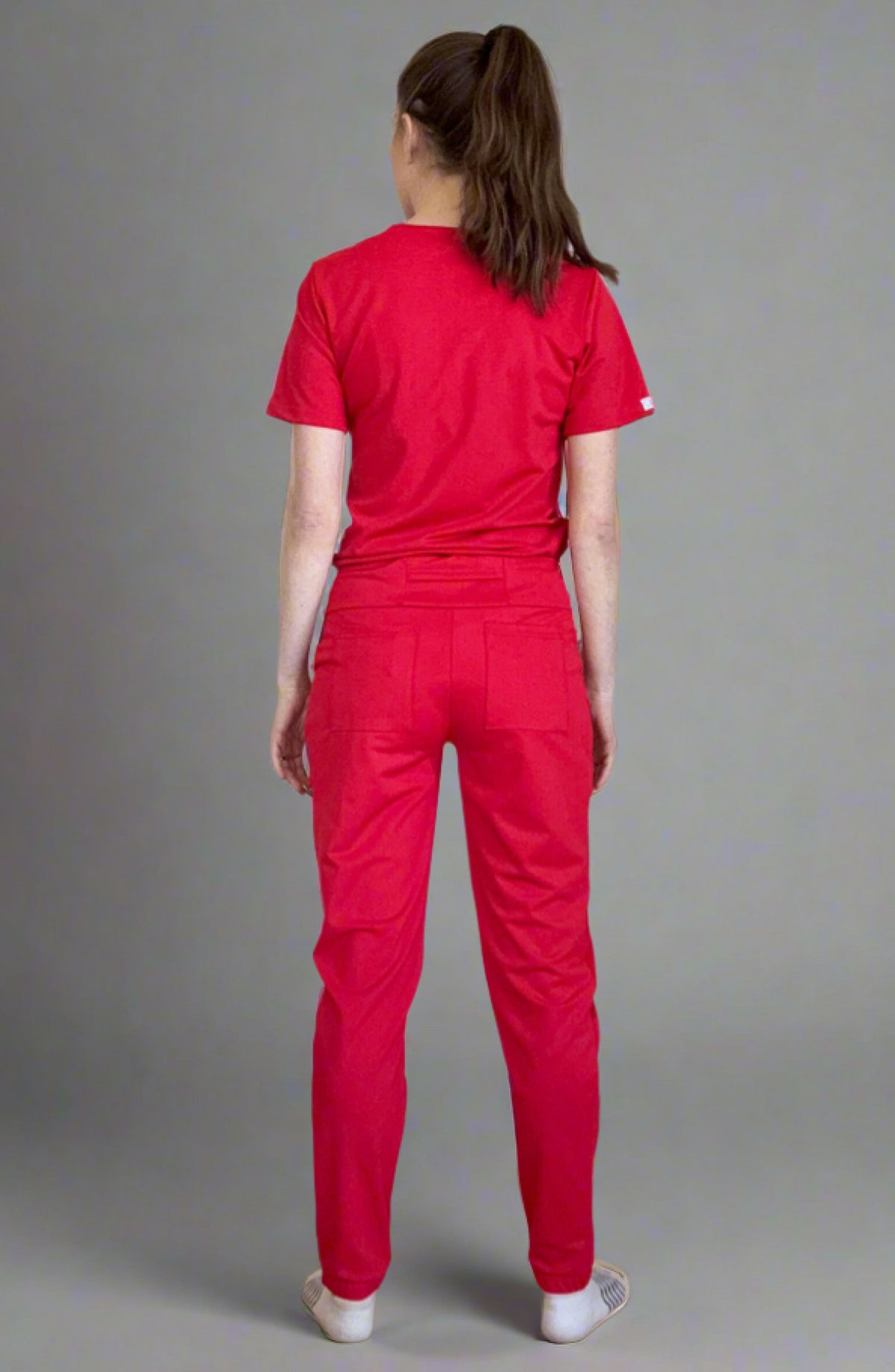 Women's Scrubs Jogger Pants Scarlet Red OliveUs MDF Instruments