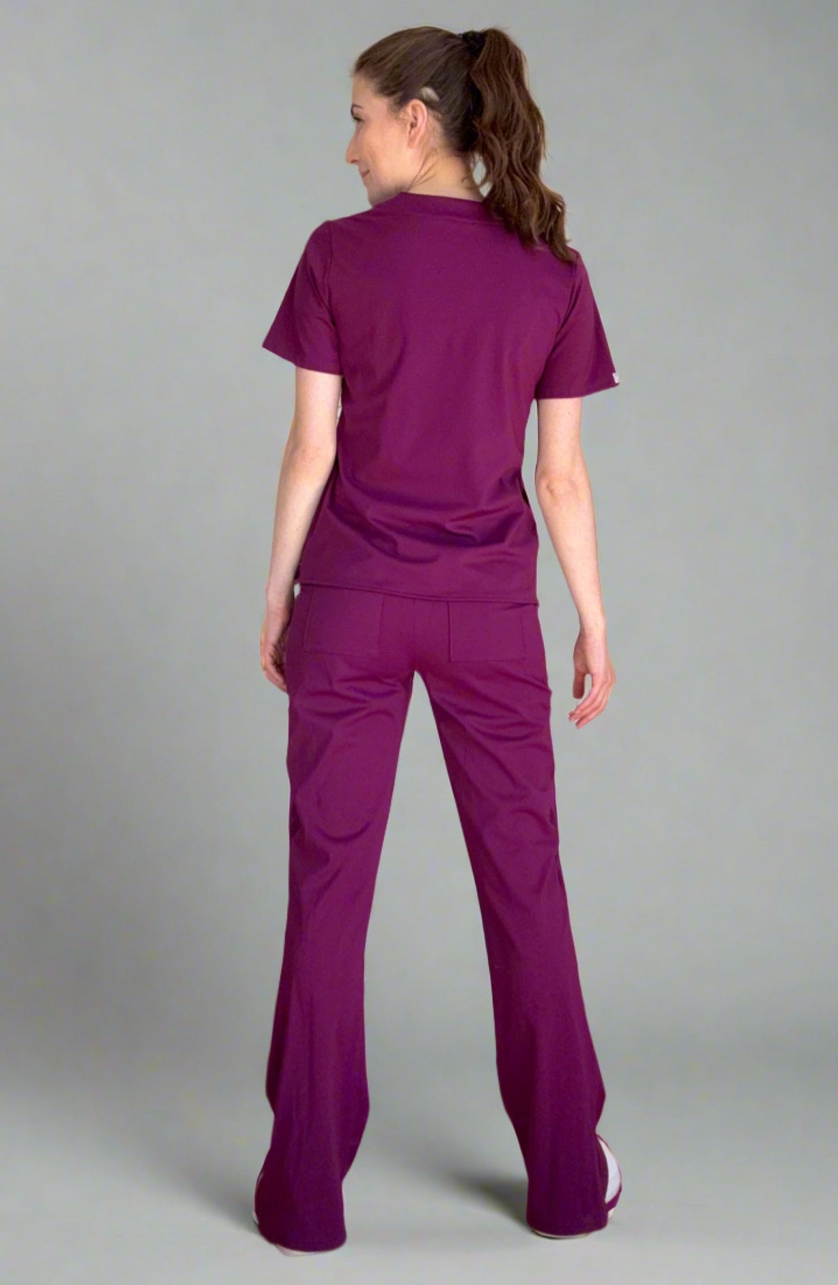 Women's Scrubs Pendulum Top Grape Purple OliveUs MDF Instruments