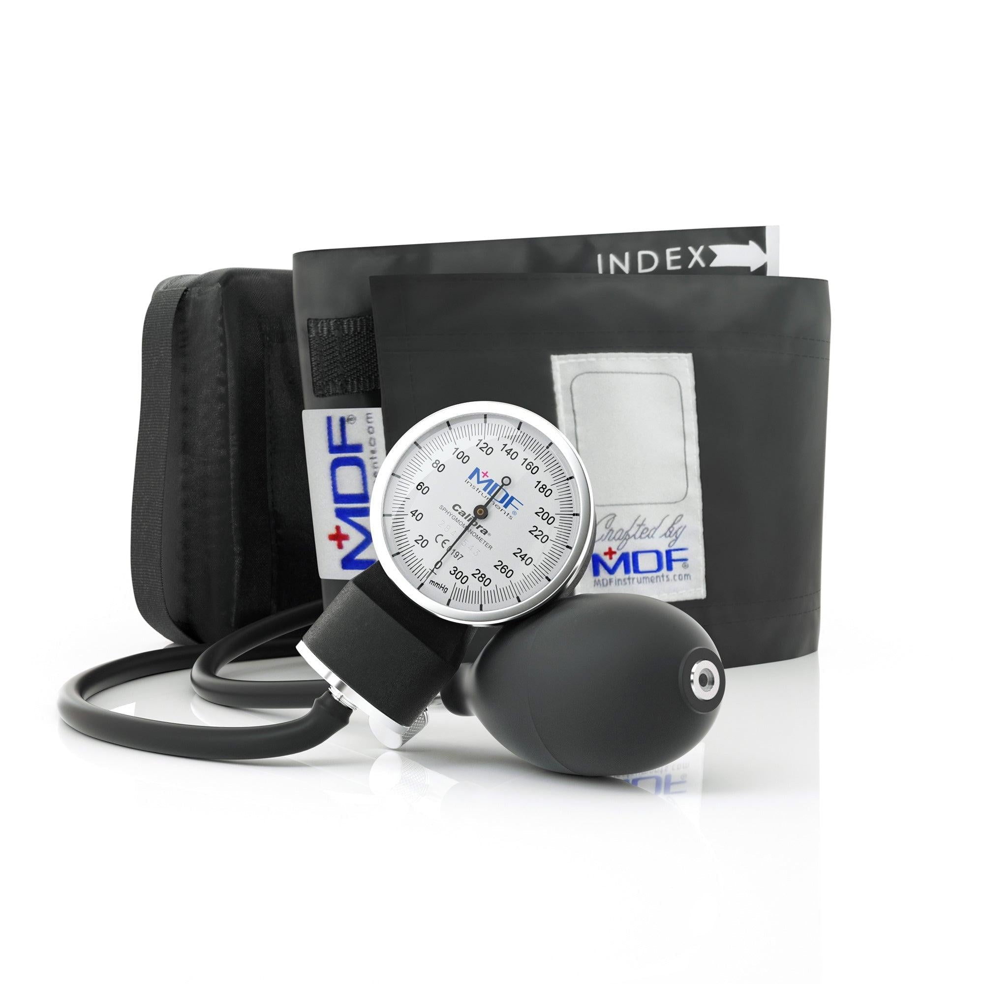 Sphygmomanometer MDF Instruments Calibra Black Pocket Aneroid Manual Blood Pressure Monitor