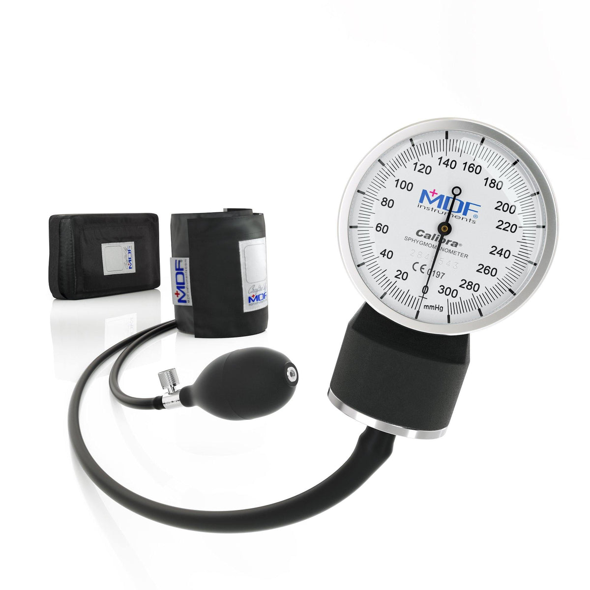 Sphygmomanometer MDF Instruments Calibra Black Pocket Aneroid Manual Blood Pressure Monitor