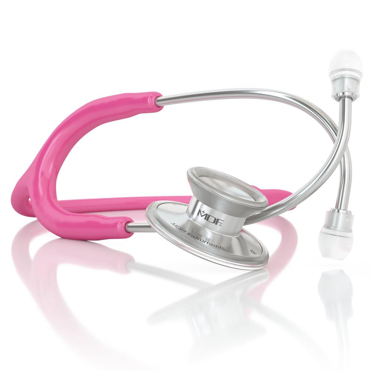 Stethoscope MDF Instruments Acoustica Lightweight Dual Head ThinkPink Bright Pink