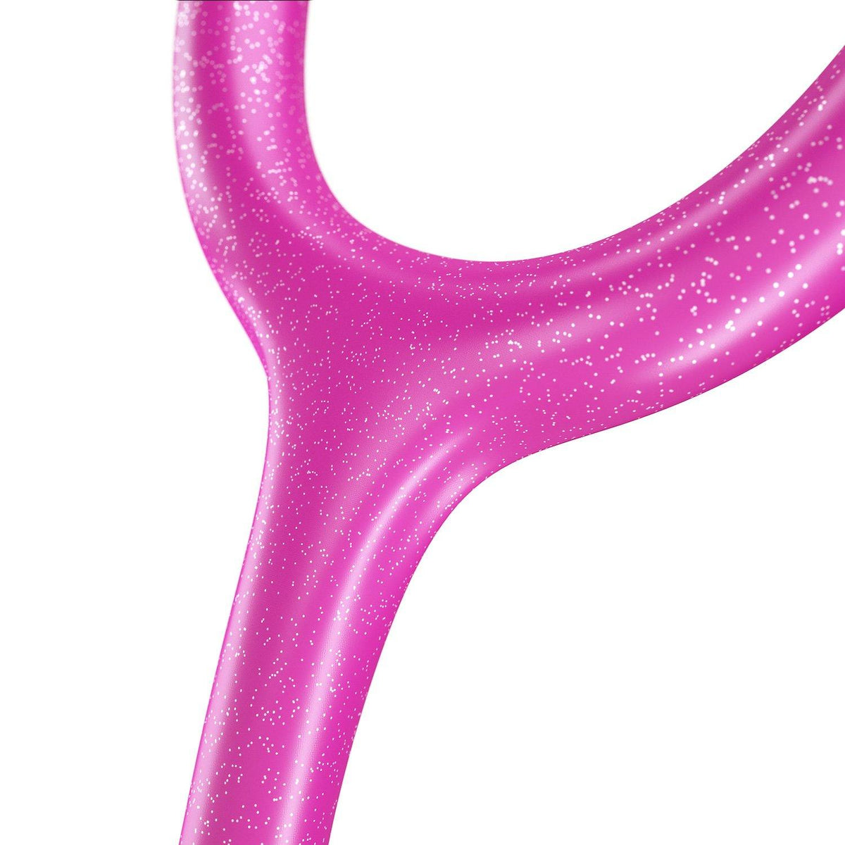 Stethoscope MDF Instruments ProCardial Titanium Cardiology Mprint Bright Pink Glitter Rose Gold Tube