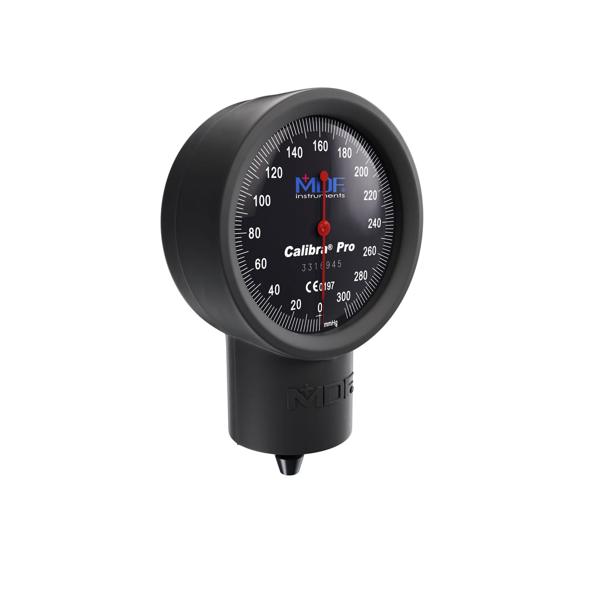 Sphygmomanometer MDF Instruments Calibra Pro Black Pocket Aneroid Manual Blood Pressure Monitor Extra Large Easy to Read Gauge with Gauge Guard