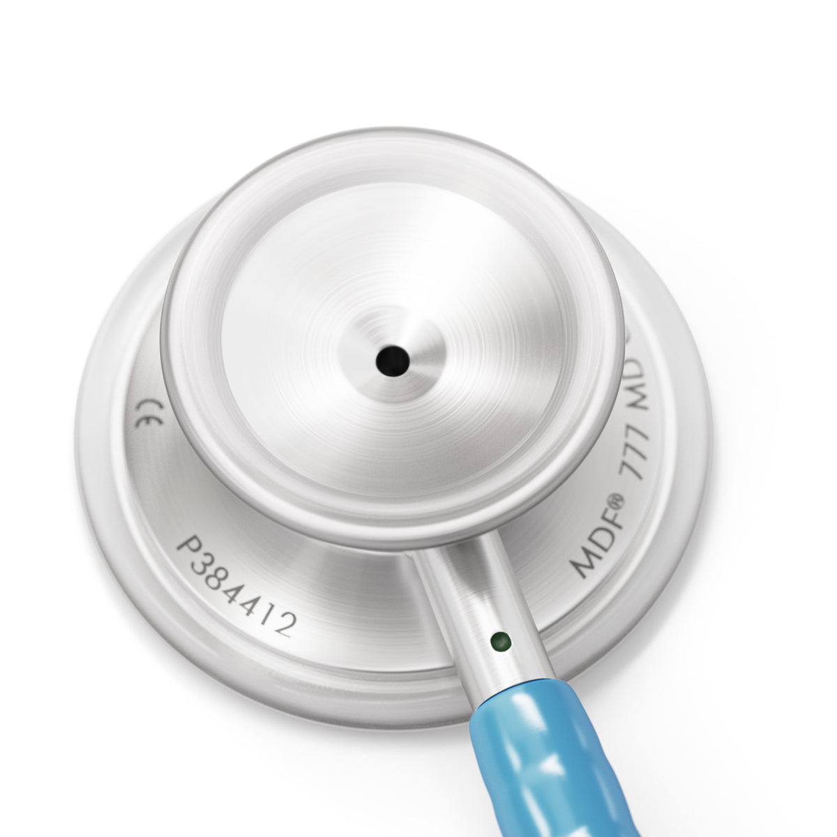 Stethoscope MDF Instruments MD One Stainless Steel Adult Dual Head S.Swell Bright Blue Custom Stethoscope Engraving