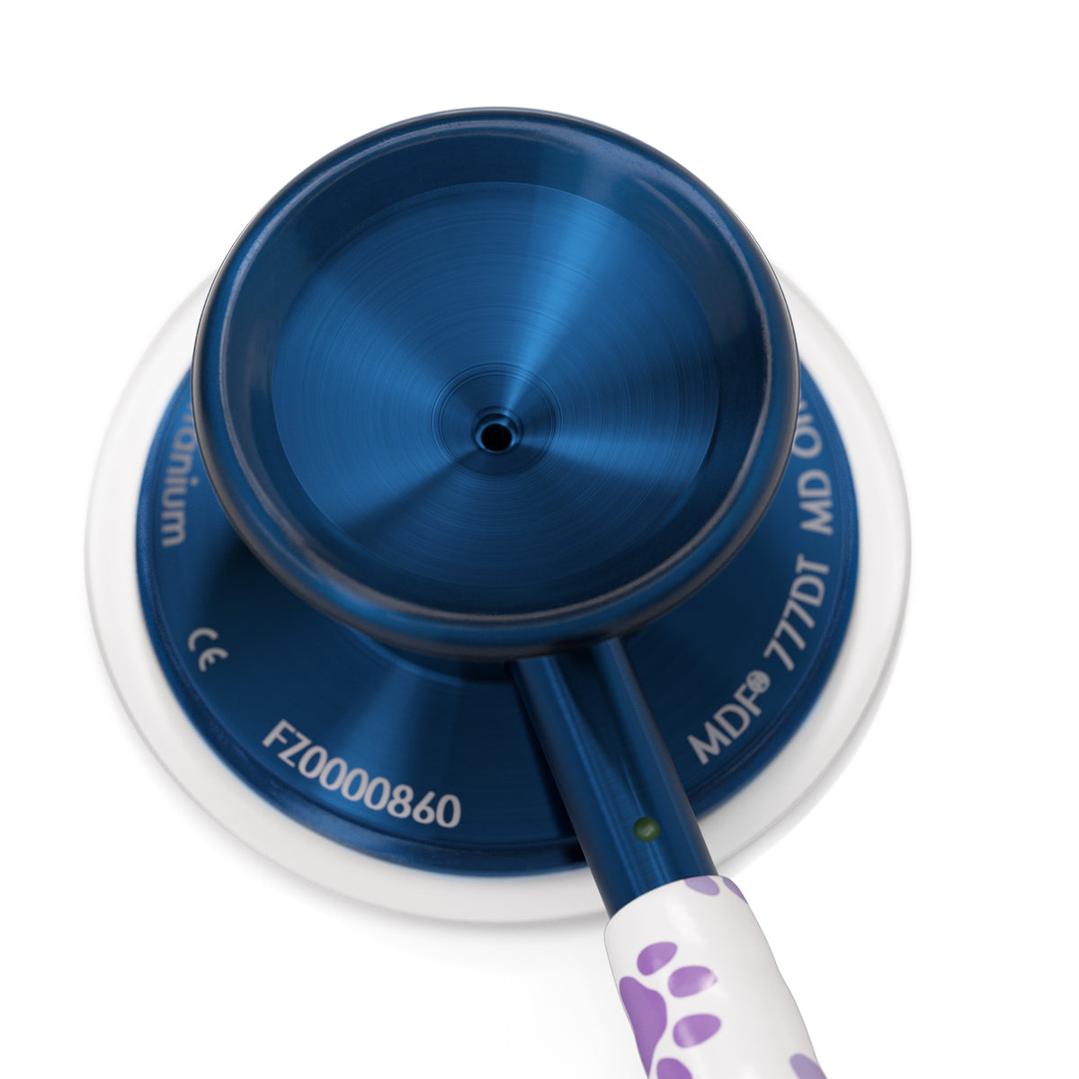 Stethoscope MDF Instruments MD One Epoch Paw Print and Capridium Blue Engraving
