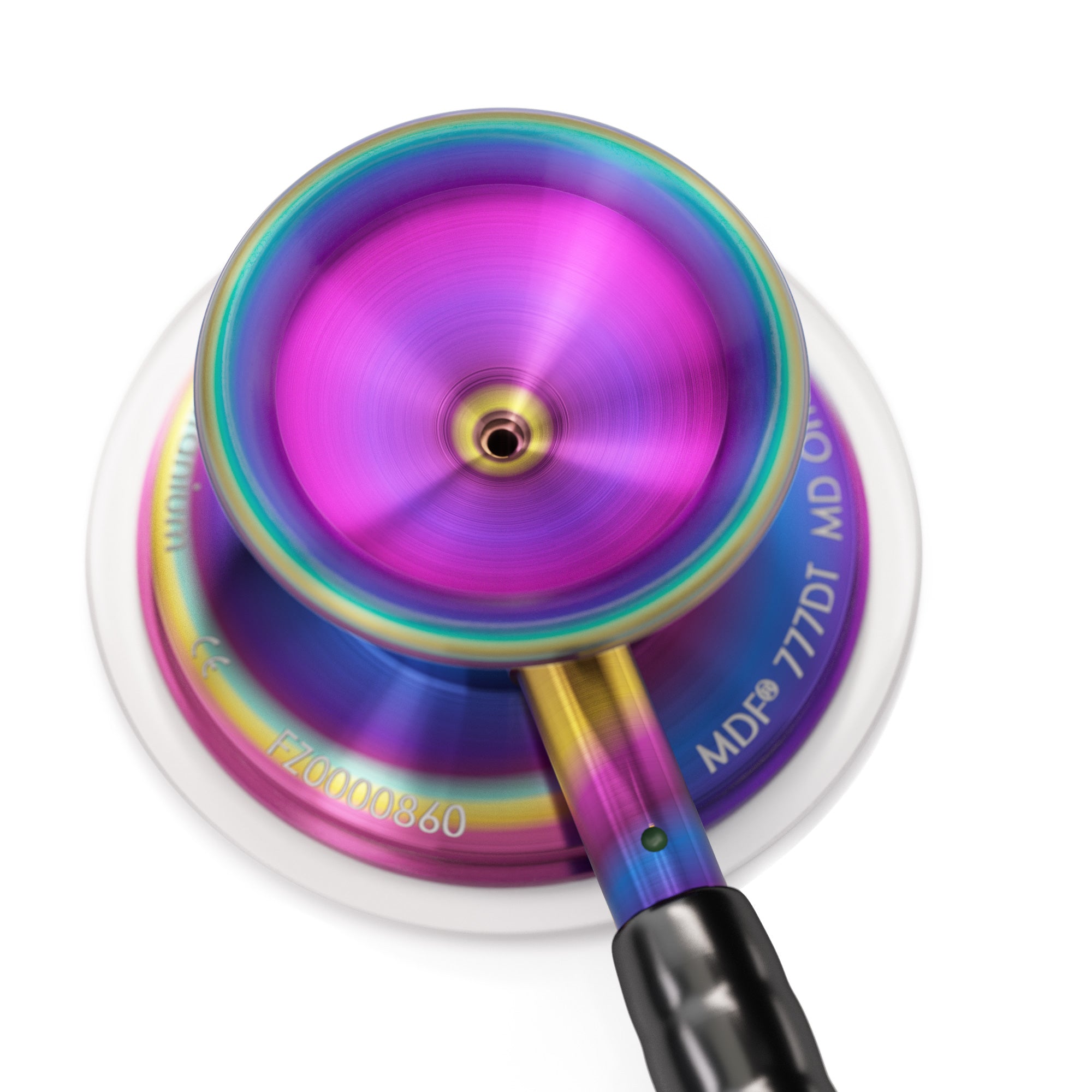 Stethoscope MDF Instruments MD One Epoch Titanium NoirNoir Black and Kaleidoscope Engraving