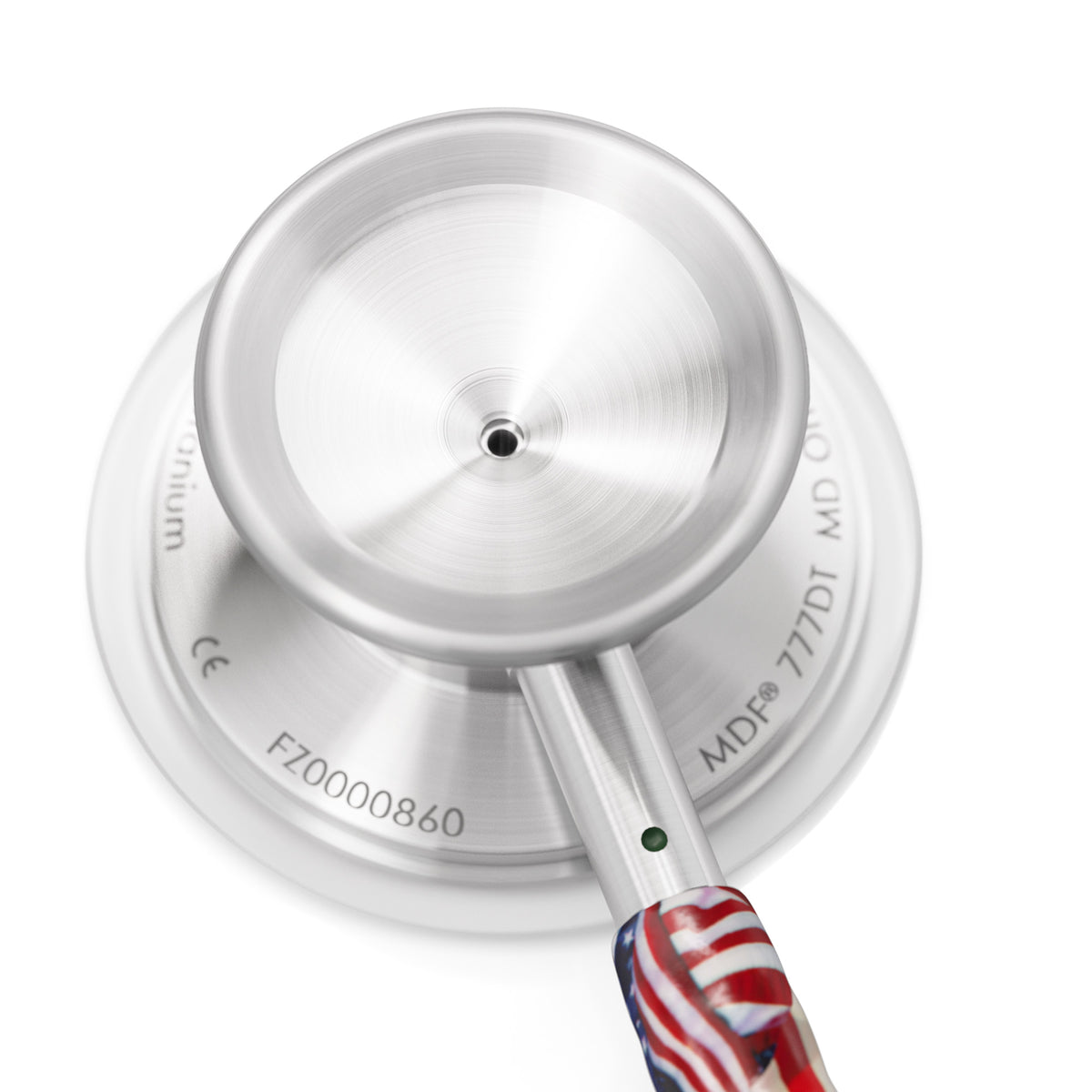 MD One® Epoch® Titanium Adult Stethoscope - Silver USA - Engraving