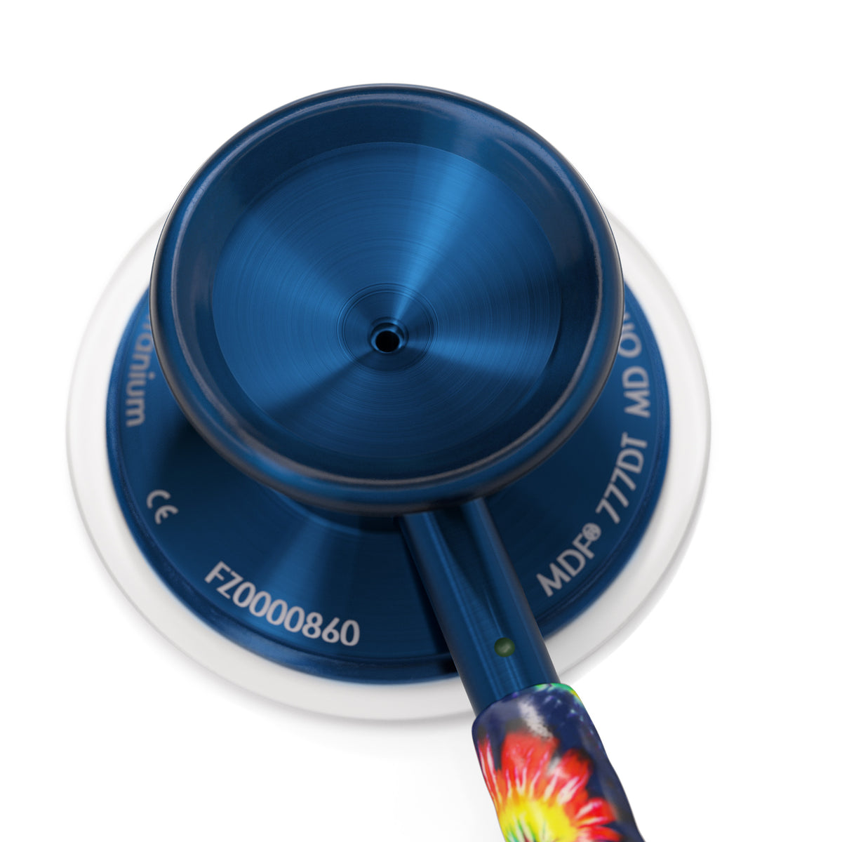 Stethoscope MDF Instruments MD One Epoch Tie Dye Print and Capridium Blue Engraving
