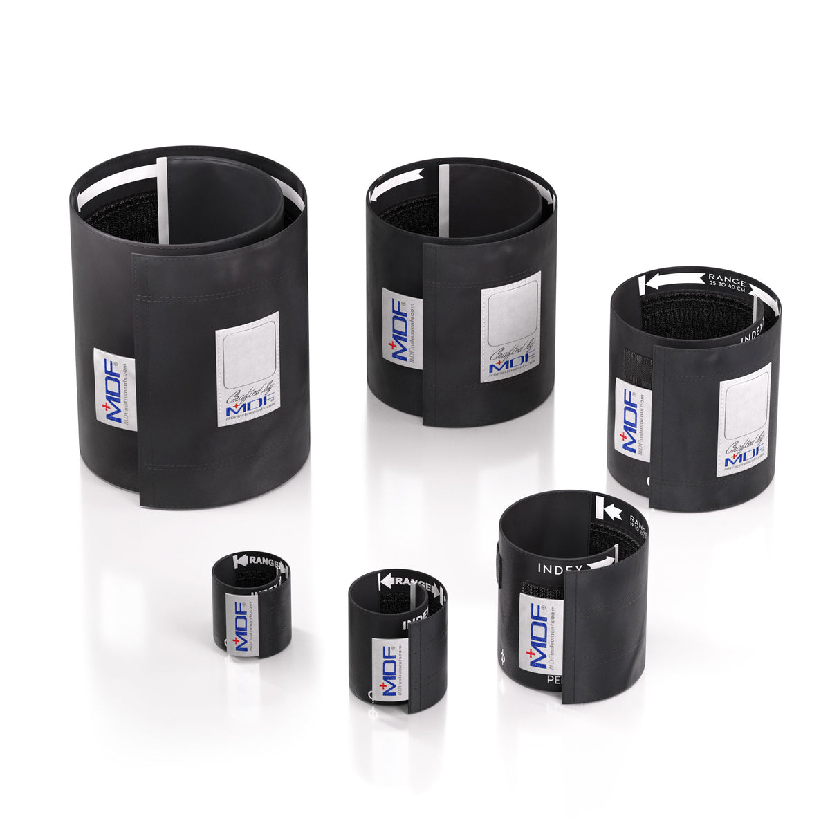 MDF blood pressure cuff latex free with optional d-ring, universal cuff for manual sphygmomanometers and digital blood pressure monitors