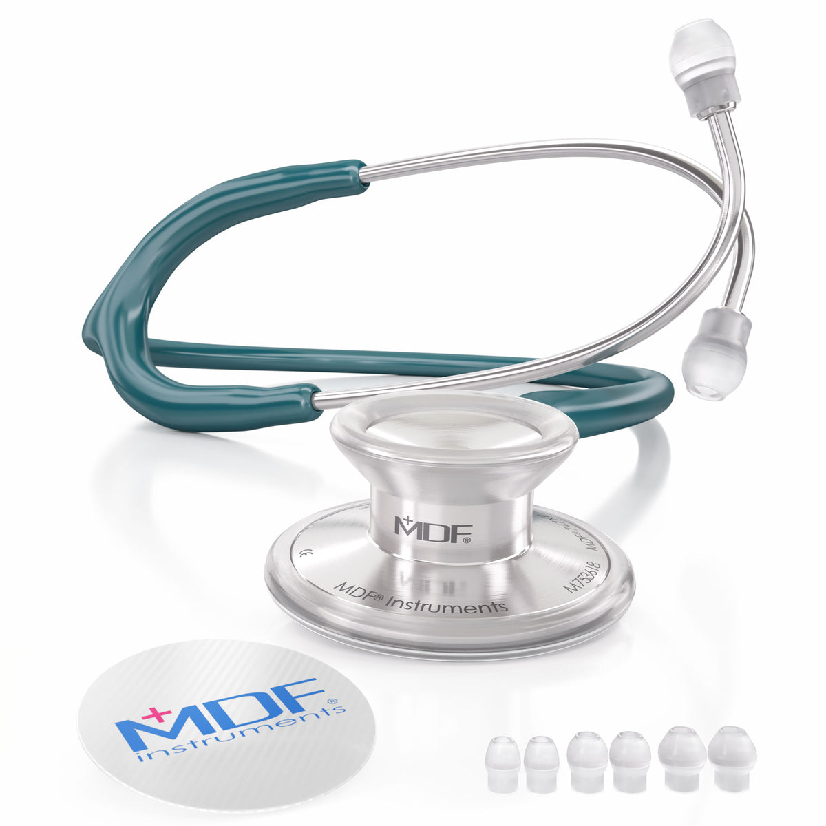Stethoscope MDF Instruments Acoustica Lightweight Dual Head OM Green