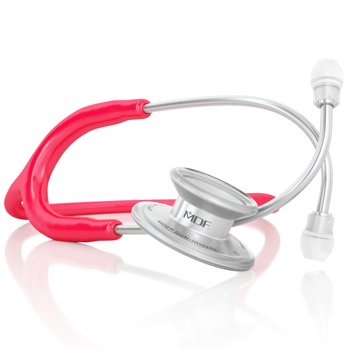 Stethoscope MDF Instruments MD One Stainless Steel Adult Dual Head RedNV Raspberry Pink