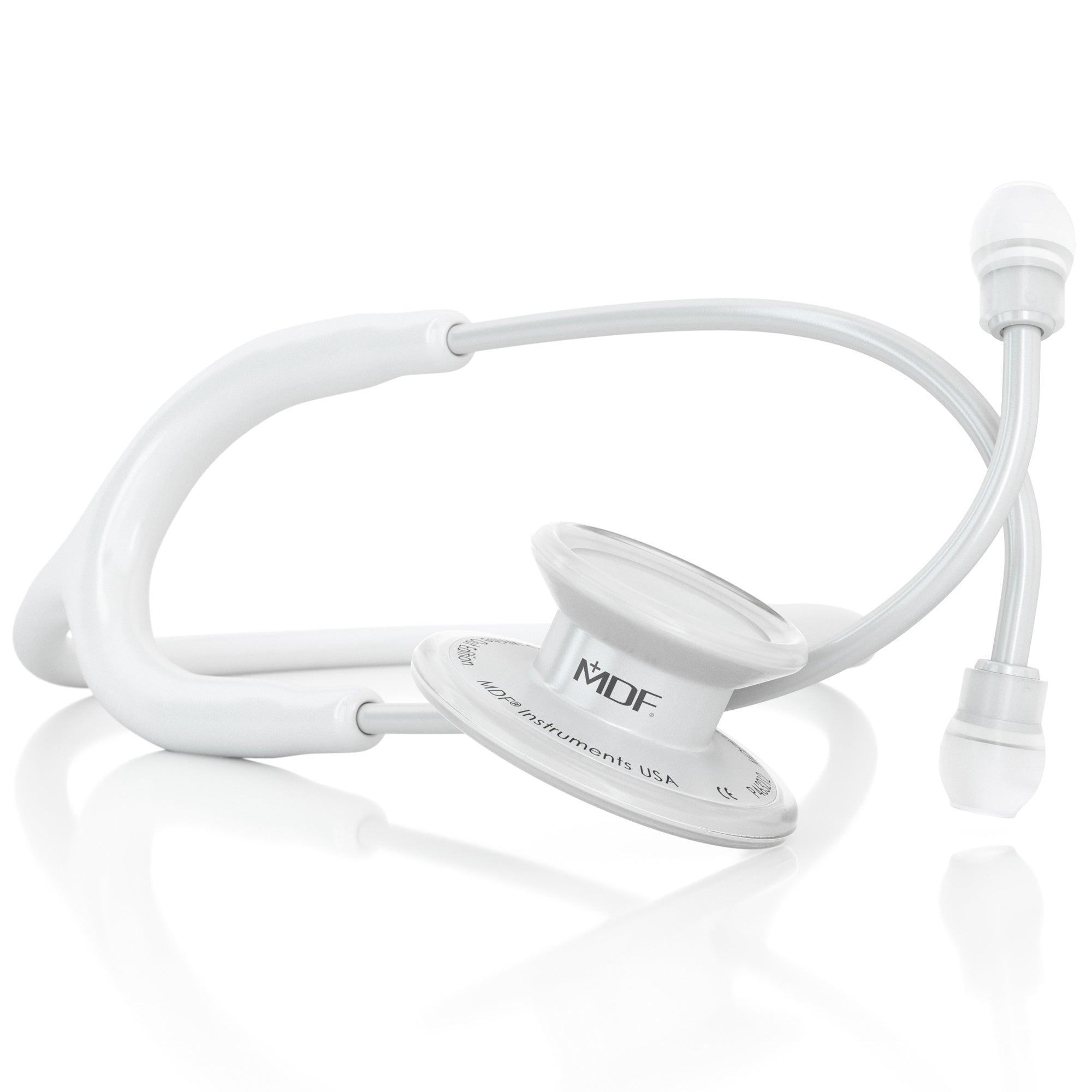 Stethoscope MDF Instruments MD One Stainless Steel Adult Dual Head WhiteOut All White